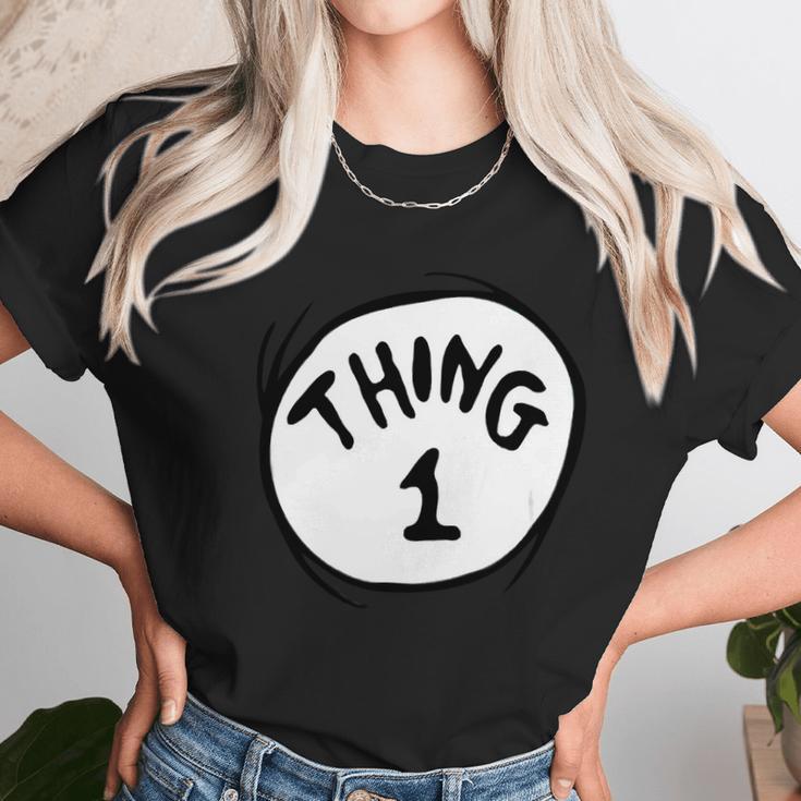 Dr Seuss Thing 1 Emblem Red Unisex T-Shirt Gifts for Her