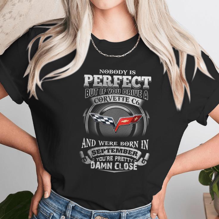 Drive A Corvette C6 September Unisex T-Shirt Gifts for Her