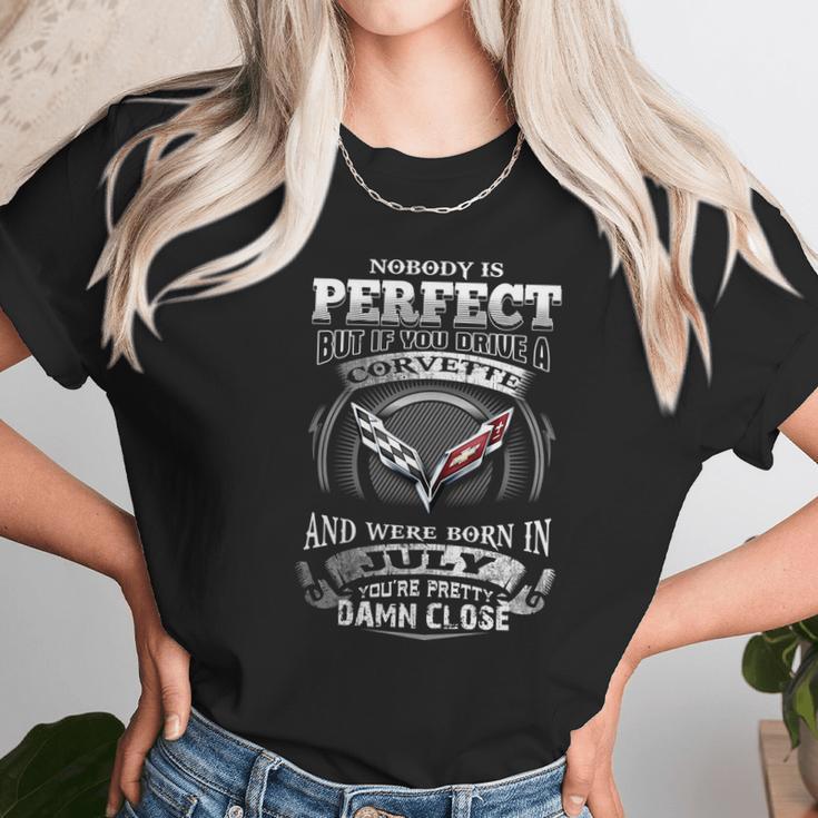 Drive A Corvette July Unisex T-Shirt Gifts for Her