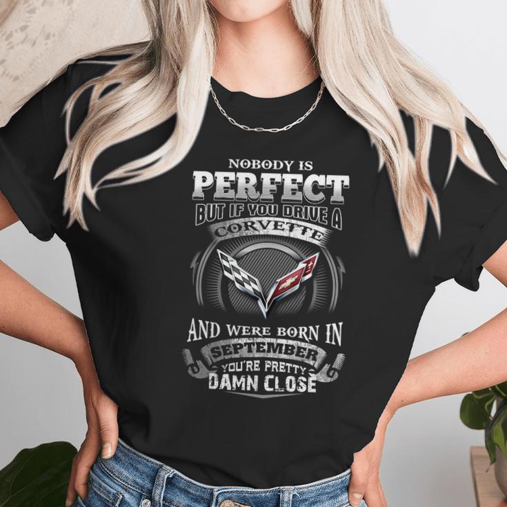 Drive A Corvette September Unisex T-Shirt Gifts for Her