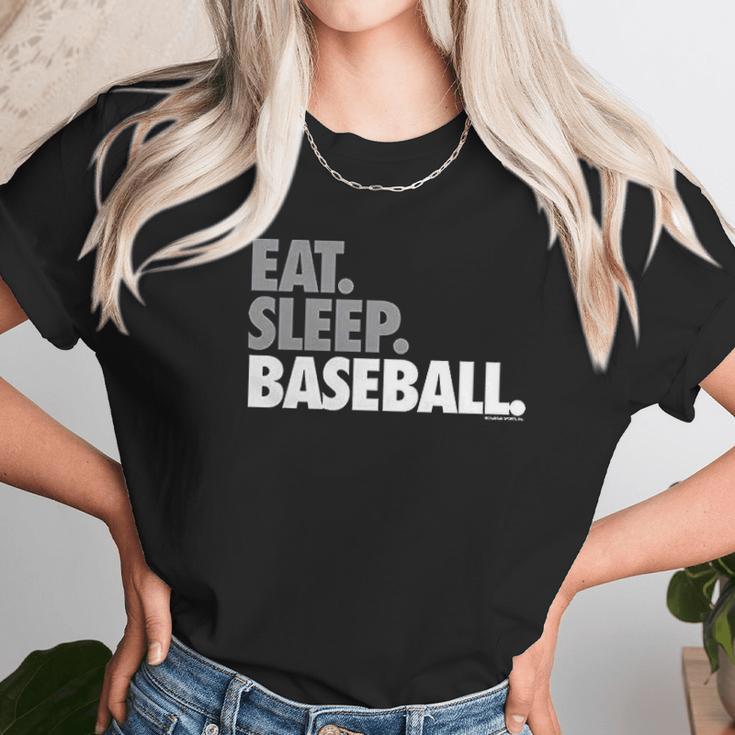 Eat Sleep Baseball Bold Text Baseball Tees By Chalktalk Sports Unisex T-Shirt Gifts for Her