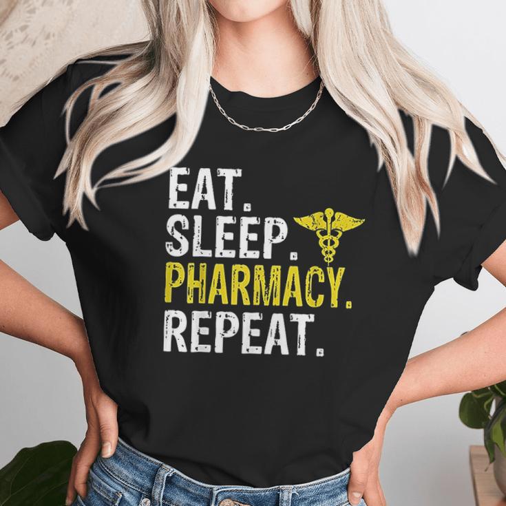 Eat Sleep Pharmacy Repeat Pharmacist Gift Unisex T-Shirt Gifts for Her