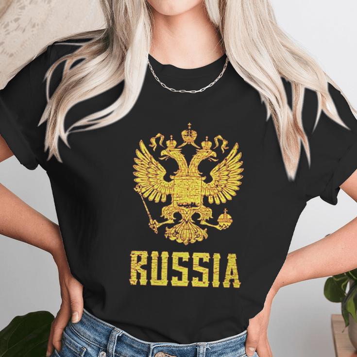 Eblem Of The Russian Federation Russia Arms Unisex T-Shirt Gifts for Her