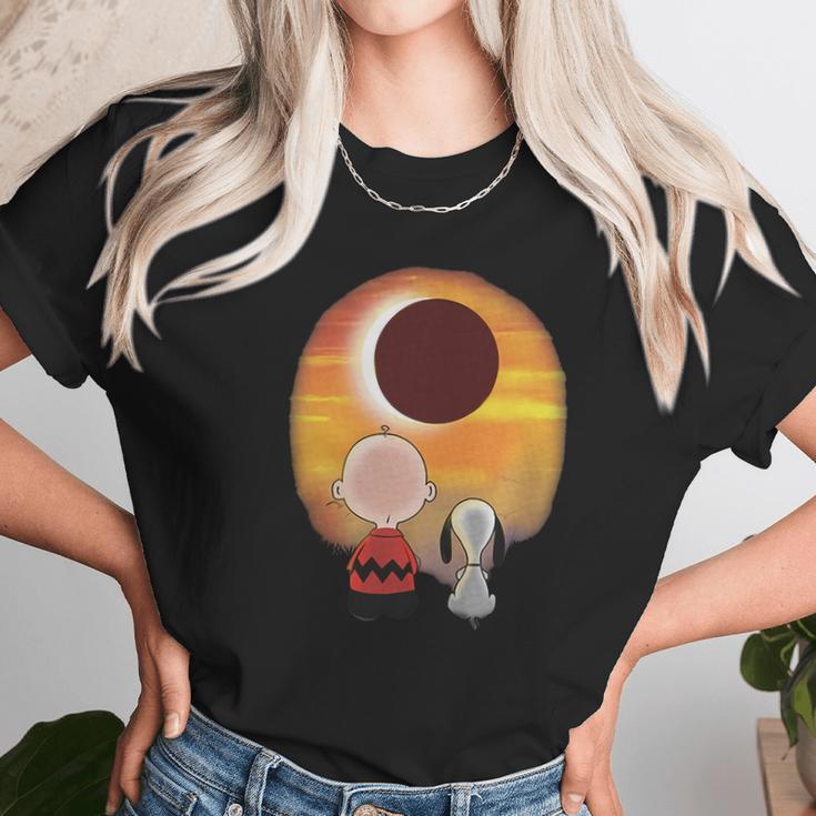 Eclipse Snoopy Unisex T-Shirt Gifts for Her