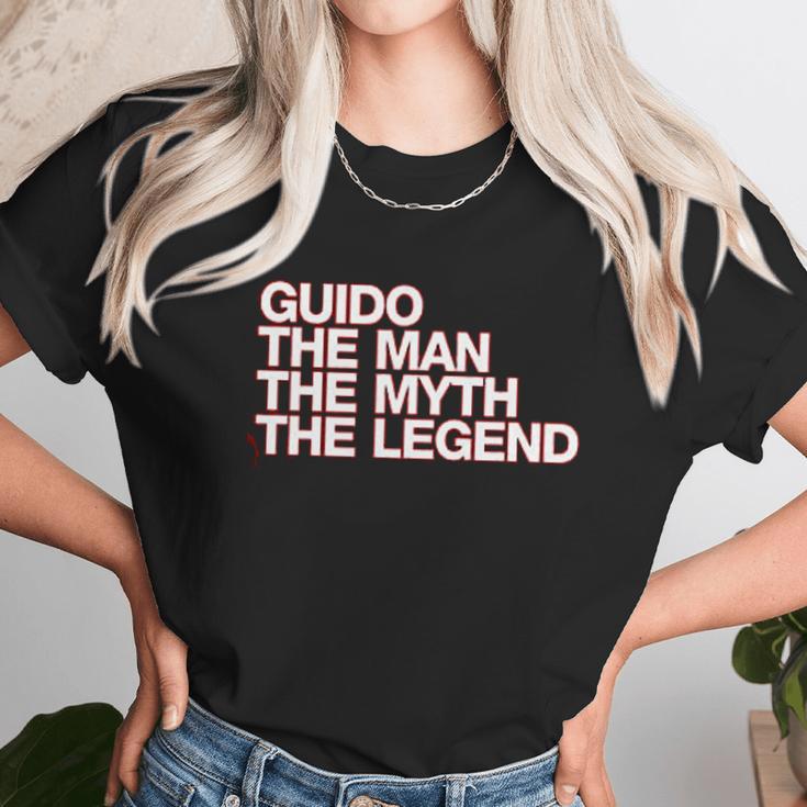 Eddany Guido The Man The Myth The Legend Left Aligned Unisex T-Shirt Gifts for Her