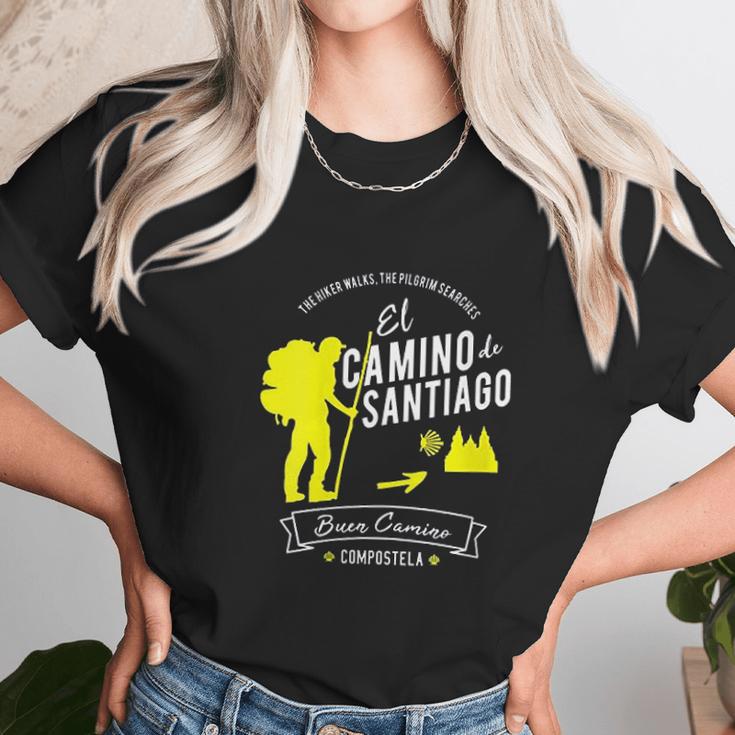 El Camino De Santiago Compostela Spain Pilgrim Hikers Gift Unisex T-Shirt Gifts for Her