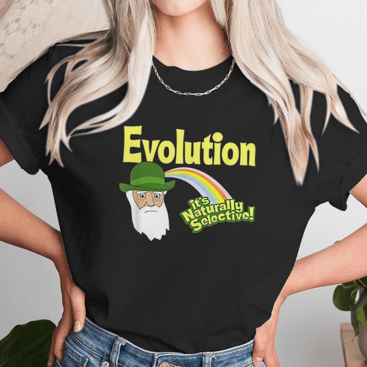 Evolution It Is Naturally Selective Charles Darwin Unisex T-Shirt Gifts for Her