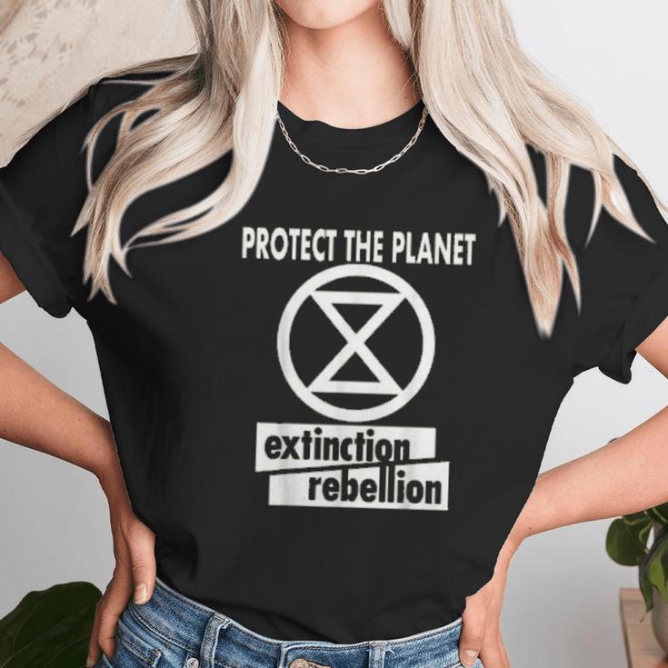 Extinction Rebellion In Green Rebel For Life Climate Change Unisex T-Shirt Gifts for Her