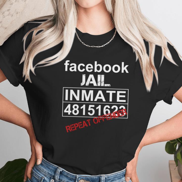 Facebook Jail Inmate 48151623 Repeat Offender Shirt Unisex T-Shirt Gifts for Her