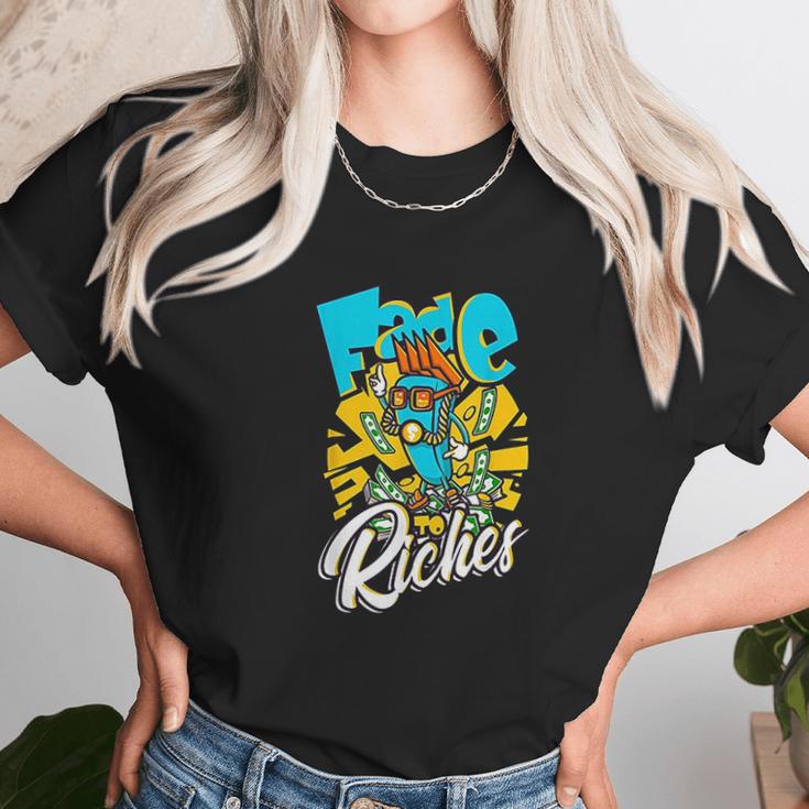 Fade To Riches Barber Hairstylist Unisex T-Shirt Gifts for Her