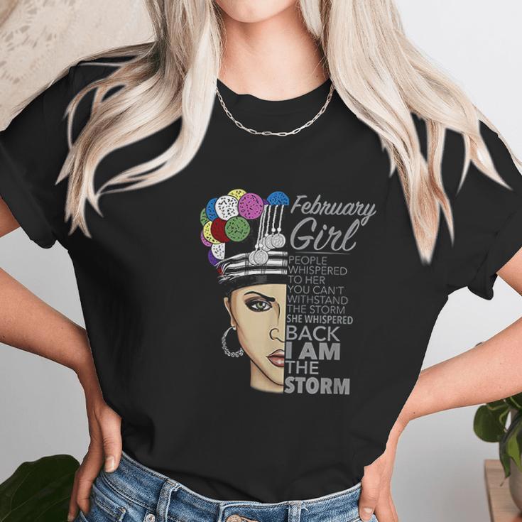 February Girl I Am The Storm Hmong Unisex T-Shirt Gifts for Her