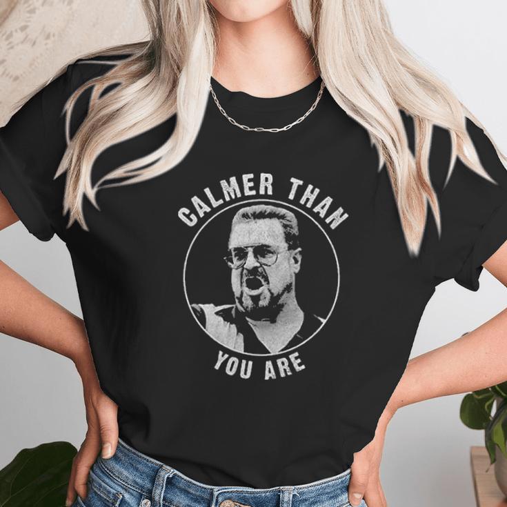 Fifth Sun Mens The Big Lebowski Walter Calmer Than You Unisex T-Shirt Gifts for Her