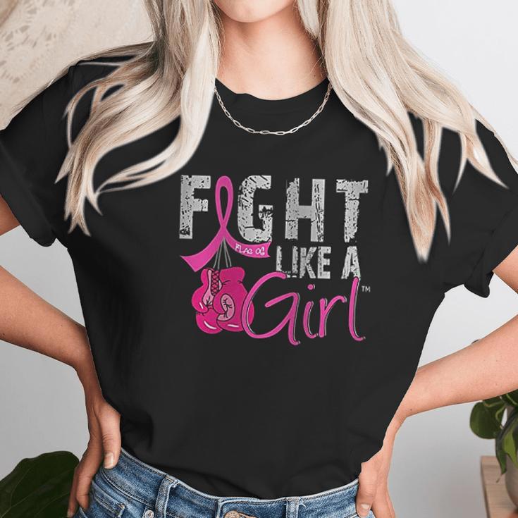 Fight Like A Girl Canker Boxing Glove Unisex T-Shirt Gifts for Her