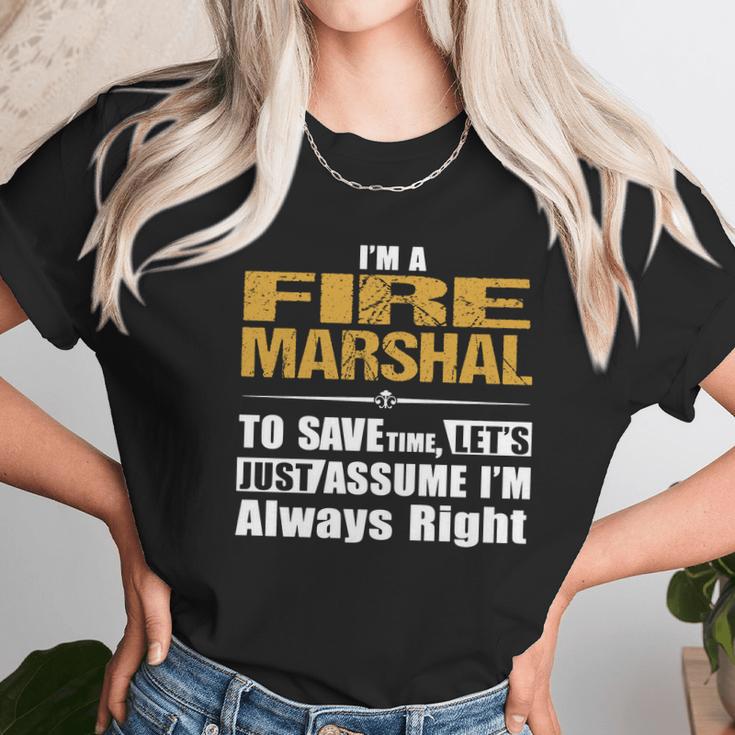 Fire Marshal Unisex T-Shirt Gifts for Her