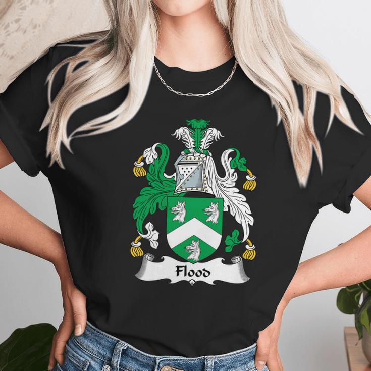 Flood Coat Of Arms Irish Family Crests Unisex T-Shirt Gifts for Her