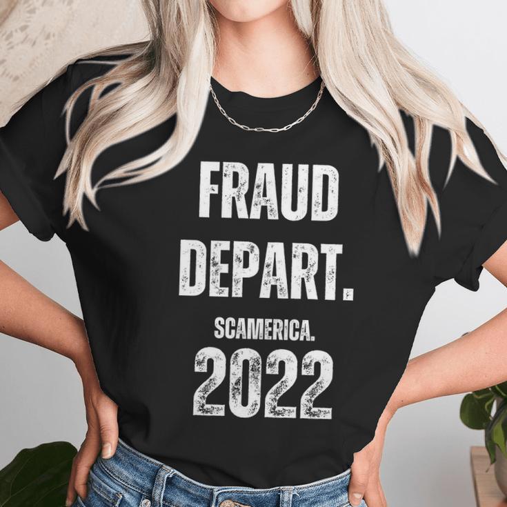 Fraud Department Scamerica Fraud Dept Unisex T-Shirt Gifts for Her