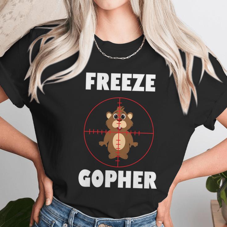 Freeze Gopher Bose-Eye Unisex T-Shirt Gifts for Her