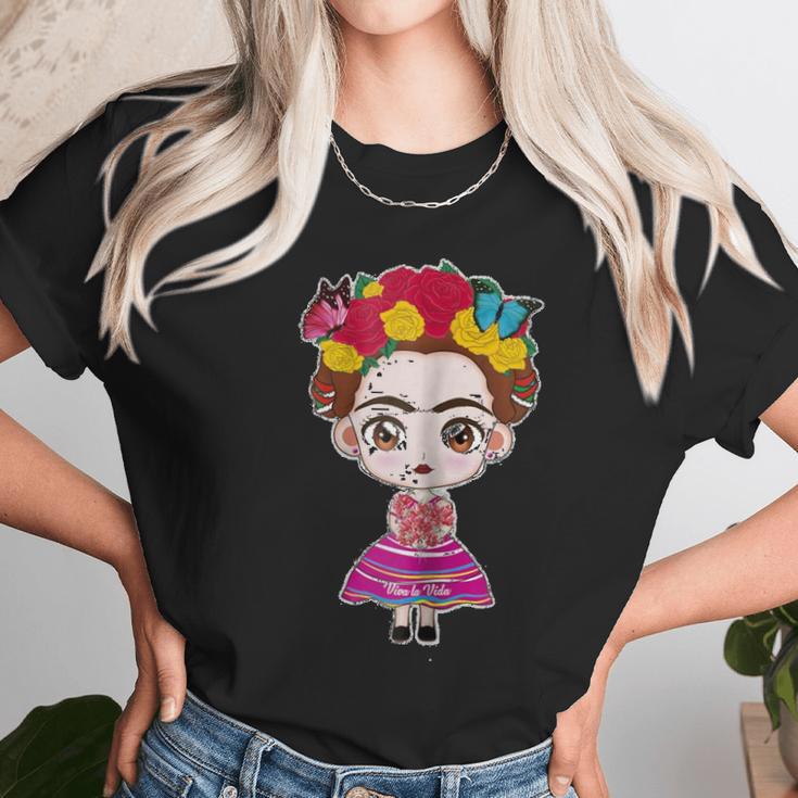 Frida Kahlo Cute Chibi Unisex T-Shirt Gifts for Her