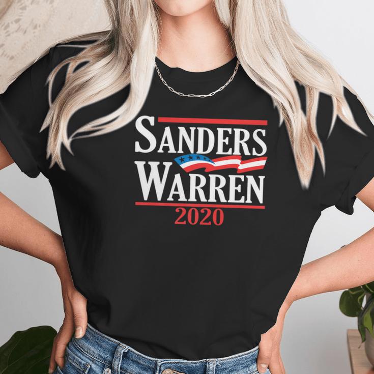 Funny Bernie Sanders Elizabeth Warren 2020 Unisex T-Shirt Gifts for Her