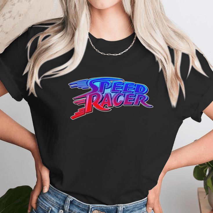 Funny Classic Retro Speed Racer Logo Unisex T-Shirt Gifts for Her