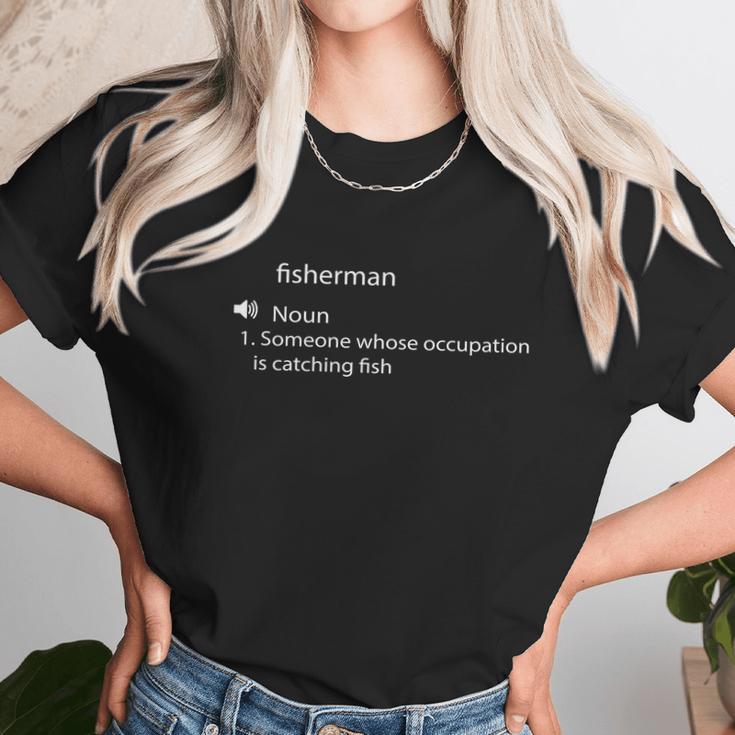 Funny Fishman Gift Dictionary Definition Design Unisex T-Shirt Gifts for Her