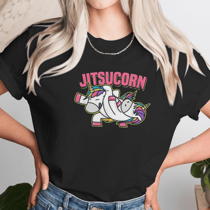 Funny Jiu Jitsu Cute Unicorn Self Defense Unisex T-Shirt Gifts for Her