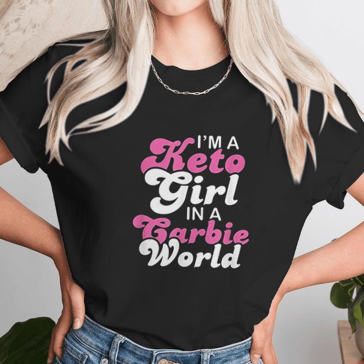 Funny Ketogenic Diet Keto Girl Carbie World Unisex T-Shirt Gifts for Her