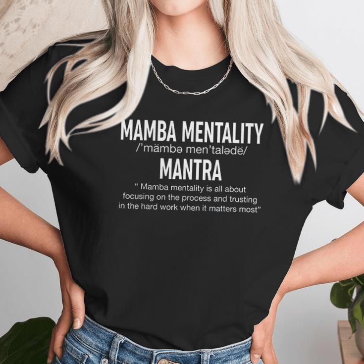 Funny Mamba Mentality Motivational Definition Gift Unisex T-Shirt Gifts for Her