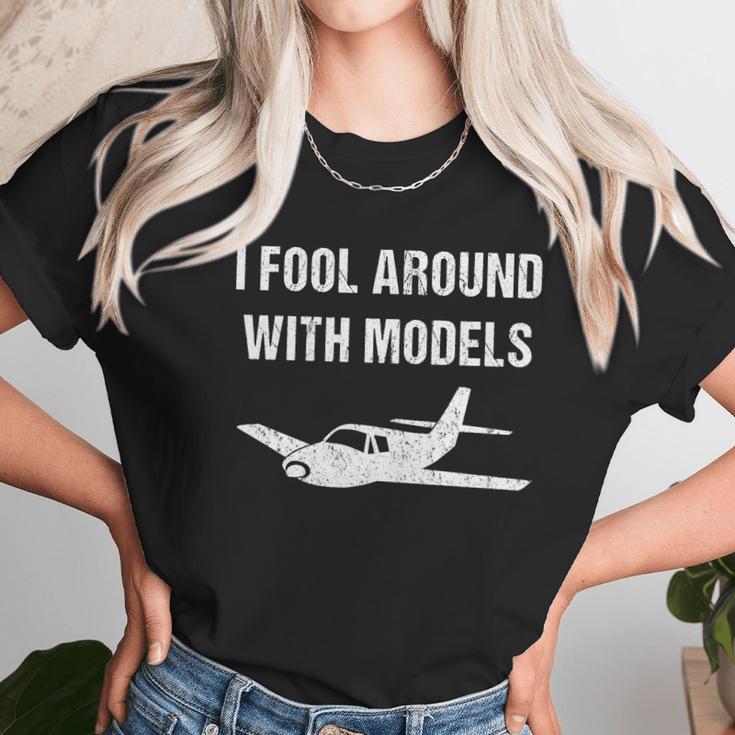 Funny Model Airplane For Model Plane Builder Unisex T-Shirt Gifts for Her