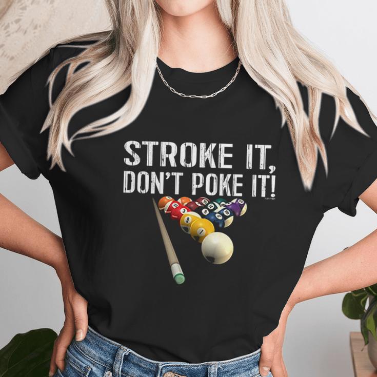 Funny Pool Stroke It Unisex T-Shirt Gifts for Her