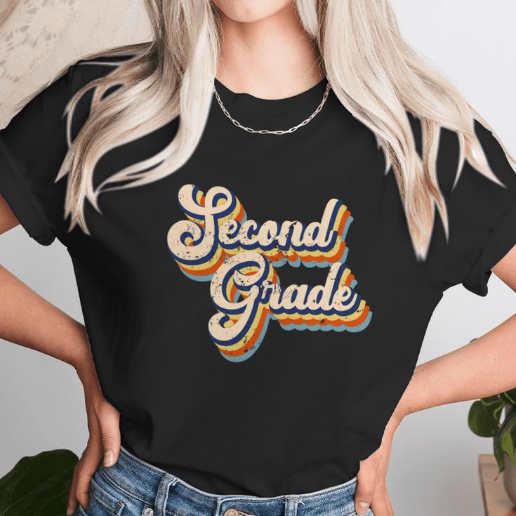 Funny Retro Second Grade Logo Unisex T-Shirt Gifts for Her