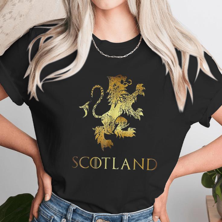 Funny Scotland Lion Rampant Scottish Kilts Unisex T-Shirt Gifts for Her