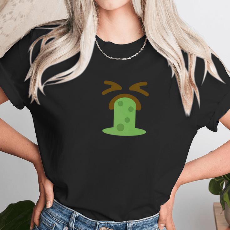 Funny Sick Vomit Halloween Emoji Group Costume Unisex T-Shirt Gifts for Her