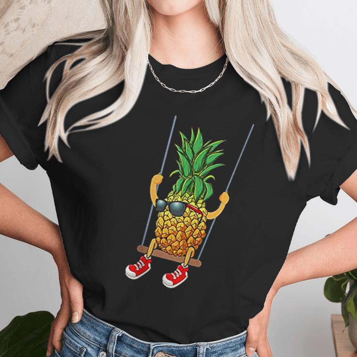 Funny Swinging Pineapple Unisex T-Shirt Gifts for Her