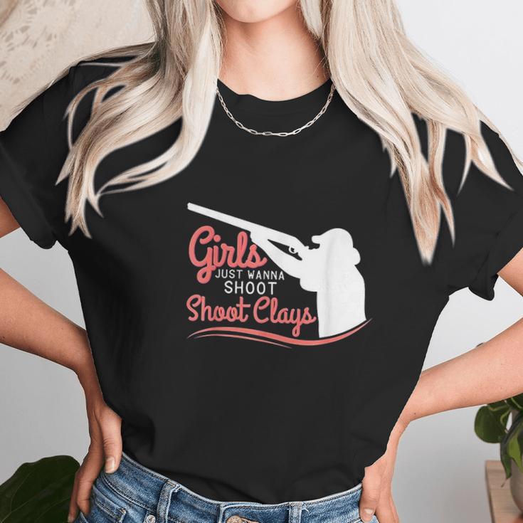 Funny Trap Skeet Shooting Unisex T-Shirt Gifts for Her