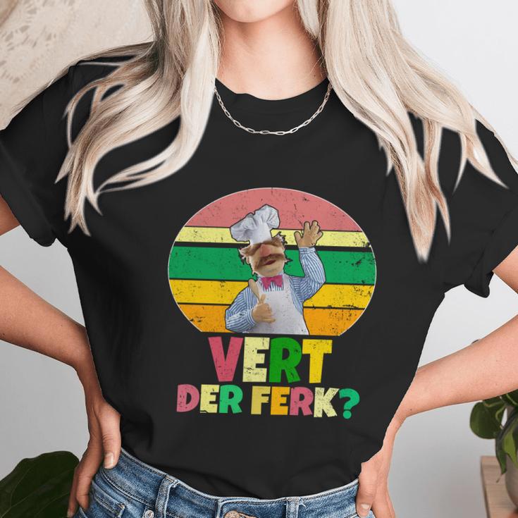 Funny Vintage Vert Der Ferk Retro Swedish Chef Unisex T-Shirt Gifts for Her