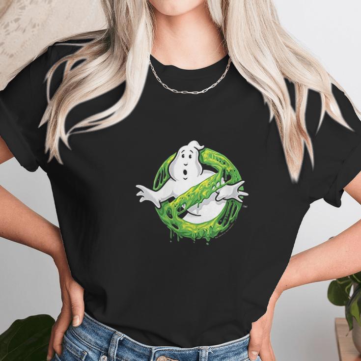 Ghostbusters Classic Slime Ghost Logo Unisex T-Shirt Gifts for Her