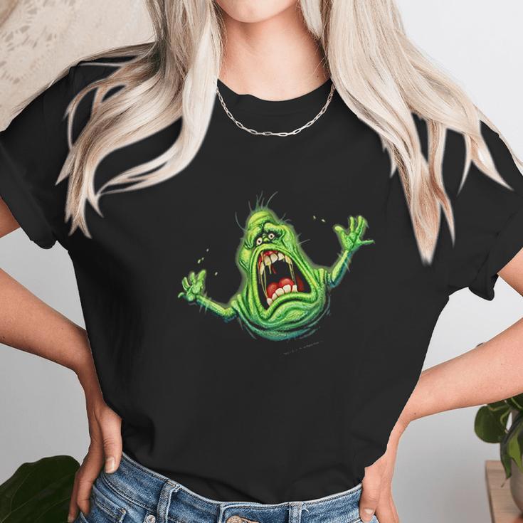 Ghostbusters Slimer Screaming Portrait Unisex T-Shirt Gifts for Her