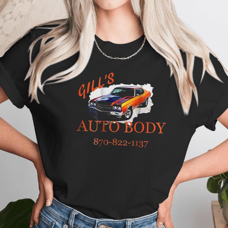 Gills Auto Body Unisex T-Shirt Gifts for Her