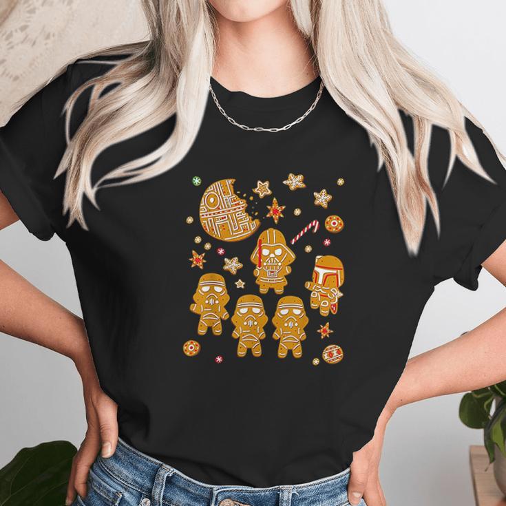 Gingerbread Cookies Galactic Empire Holiday Unisex T-Shirt Gifts for Her