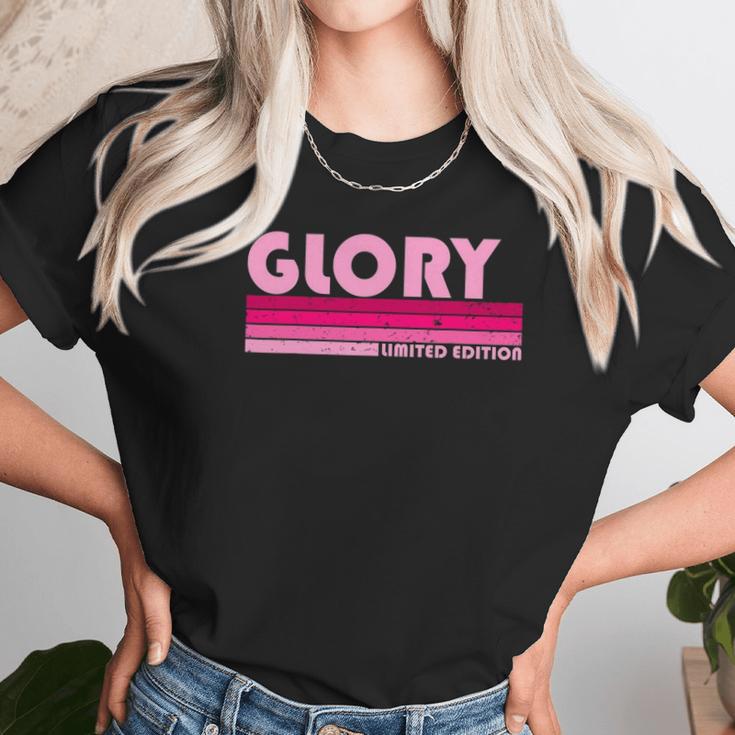 Glory Name Personalized Retro Vintage 80S 90S Unisex T-Shirt Gifts for Her