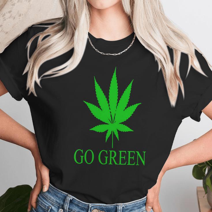 Go Green WeedShirt - Vape Nation - Marijuana Leaf 420 Unisex T-Shirt Gifts for Her