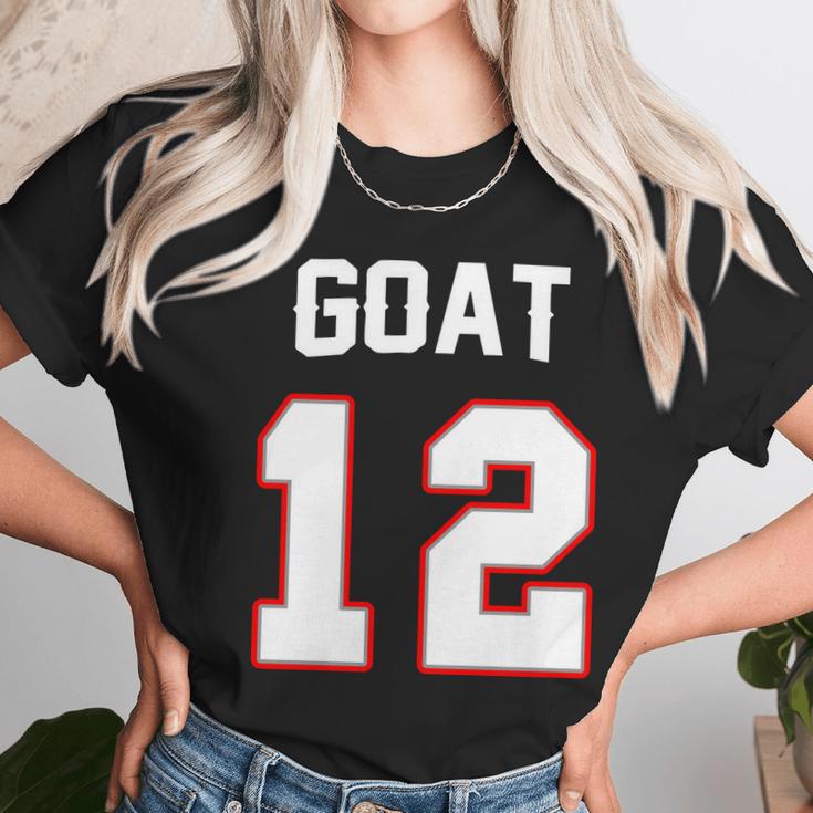 The Goat 12 Jersey 5 Time Champ New England Football Unisex T-Shirt Gifts for Her