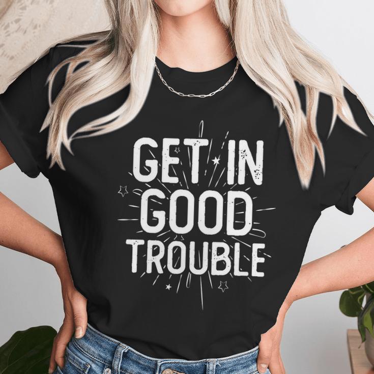 Get In Good Trouble John Lewis Quote Unisex T-Shirt Gifts for Her