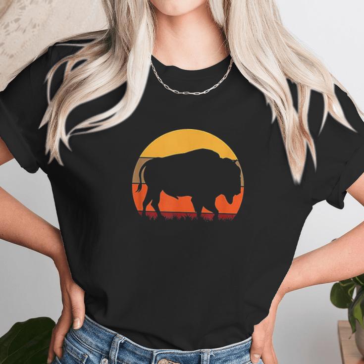 Great American Buffalo With A Vintage Unisex T-Shirt Gifts for Her