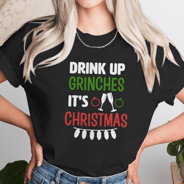 Grinch - Keep Calm And Grinch On Unisex T-Shirt Gifts for Her