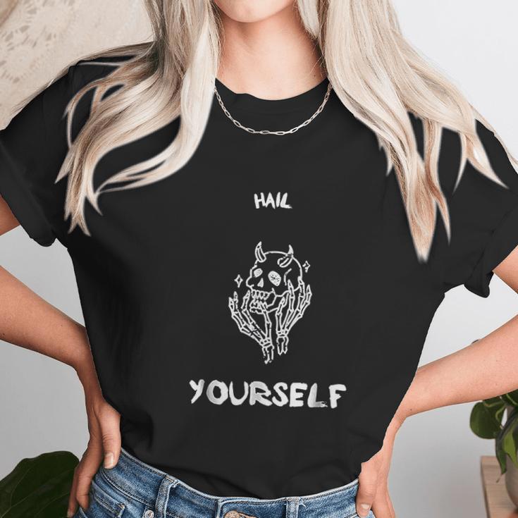 Hail Yourself Last Podcast On The Left Skull Unisex T-Shirt Gifts for Her