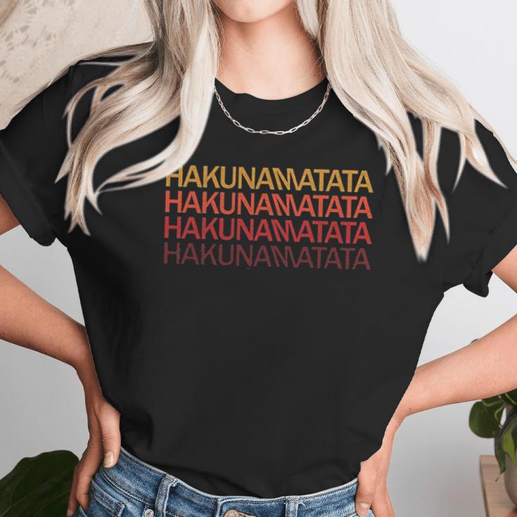 Hakuna Matata Sunset Colors Unisex T-Shirt Gifts for Her