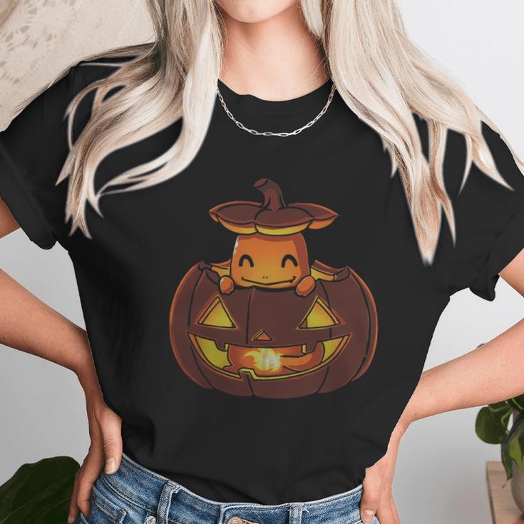 Halloween - Charmander Pumpkin Halloween Unisex T-Shirt Gifts for Her