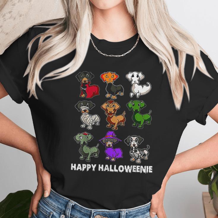 Happy Halloweenie Dachshund Unisex T-Shirt Gifts for Her